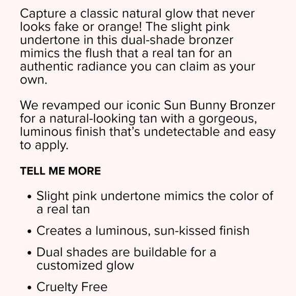 New! Too Faced Sun Bunny Bronzer - Picture 5 of 7